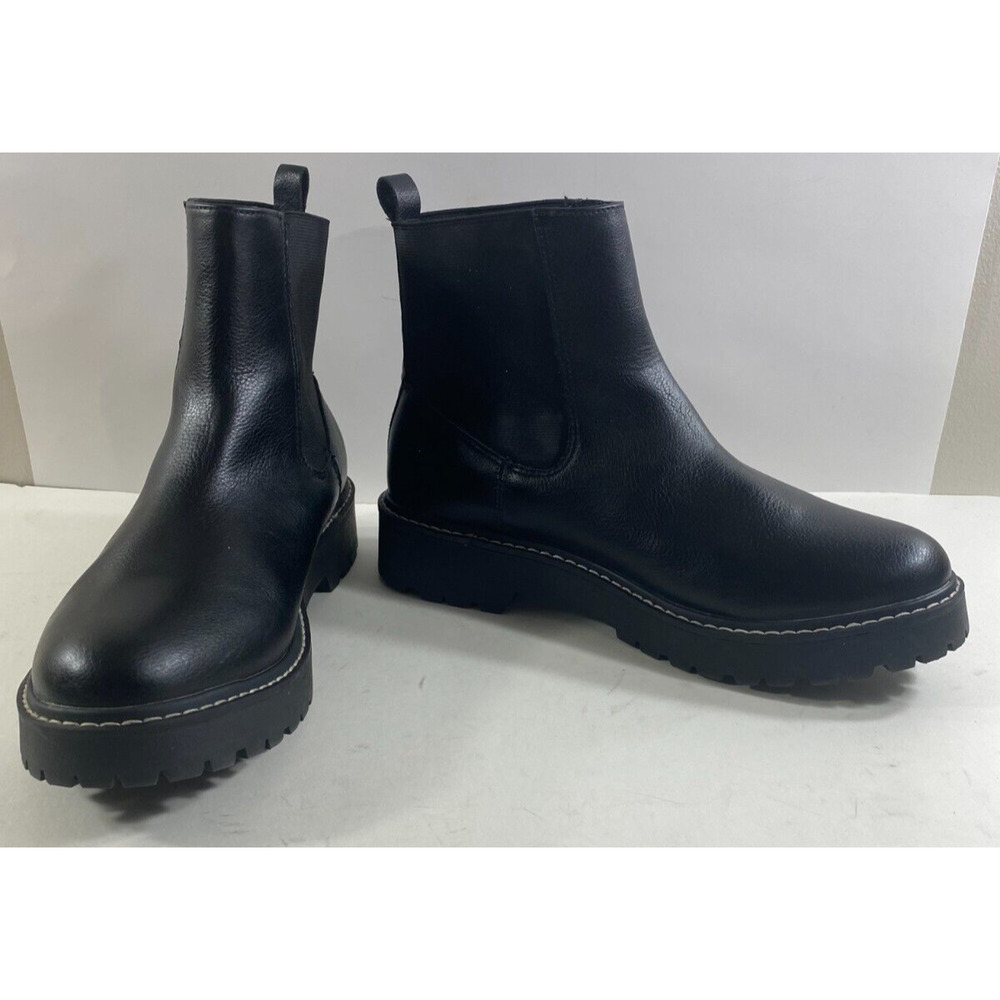Dolce Vita Black Chelsea Lug Sole Boots Size 10
